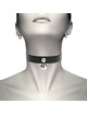 coquette - chic desire vegan leather necklace woman rattle accessory D-226911