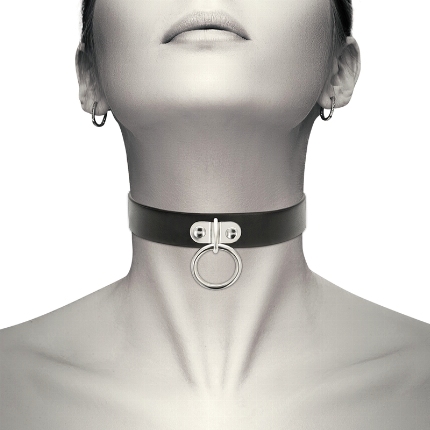 coquette - chic desire vegan leather necklace woman fetish accessory D-226912