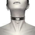 coquette - chic desire vegan leather necklace woman fetish accessory