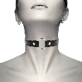 coquette - chic desire collar cuero vegano accesorio woman