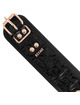 begme - black edition collar cuero vegano con forro de neopreno
