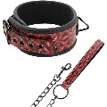 begme - red edition premium vegan leather collar with neoprene lining