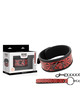 begme - red edition collar cuero vegano con forro de neopreno
