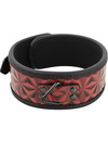 begme - red edition premium vegan leather collar with neoprene lining D-229260