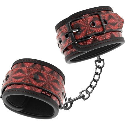 begme - red edition premium handcuffs with neoprene lining D-229262