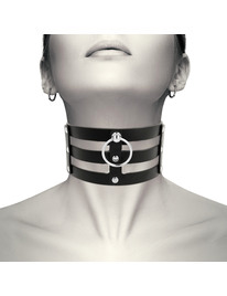 coquette - chic desire choker cuero vegano estilo fetish