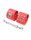 ohmama fetish - red handcuffs with snap closure D-230092