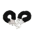 diablo picante - pleasure furry handcuffs black