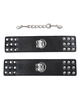 ohmama fetish - wrist restraints snap fasten metal D-230348