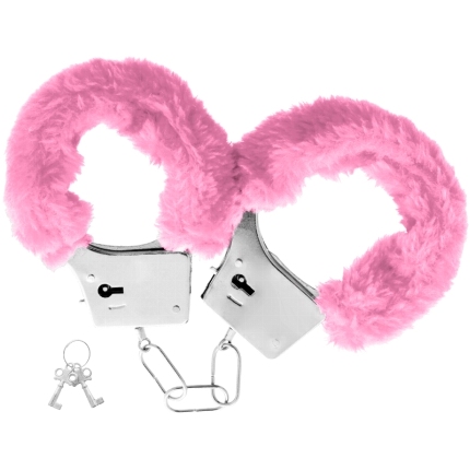 ohmama - pleasure furry handcuffs pink D-235651