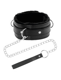 darkness - collar confortable de postura con cadena leather