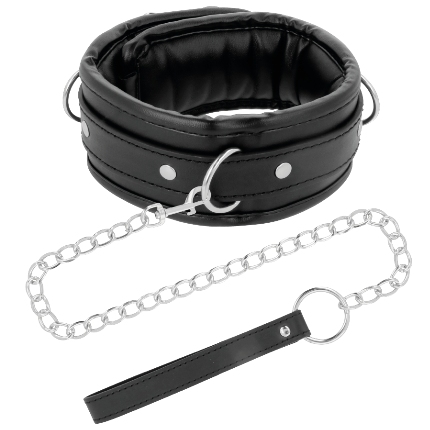 darkness - collar con cadena soft leather
