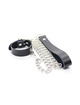 ohmama fetish - collar para pene y correa piel con cadena metalica