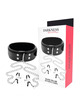 darkness - collar con pinzas para pezones negro