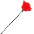 darkness - pluma estimuladora rojo 42cm