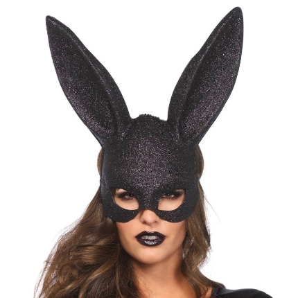 leg avenue - glitter masquerade rabbit mask D-218020