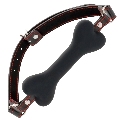 darkness - black bone silicone gag