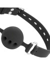 darkness - black breathable silicone gag D-221199