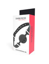 darkness - black breathable silicone gag D-221199