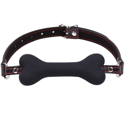 Mordaça OhMama Fetish com Osso Preto,D-230068