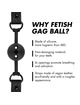 fetish submissive bondage - mordaza de bola de silicona transpirable