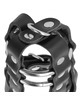 darkness - leather chastity cage with lock D-226696