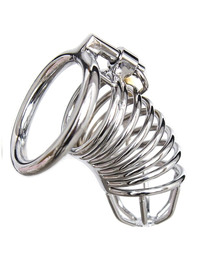 ohmama fetish - metal chastity cage size s
