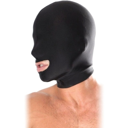 Capuz Fetish Fantasy com Abertura Boca Preto,D-236541