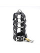 ohmama fetish - leather sheath with metal rings and padlock D-230056