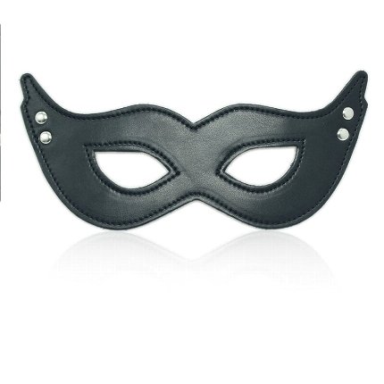 ohmama fetish - pu mask with clamps D-230082