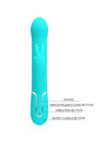 pretty love - coale rabbit vibrator pearls aqua green D-238771