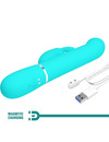 pretty love - coale rabbit vibrator pearls aqua green D-238771