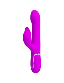 pretty love - vibrador rabbit perlas violeta