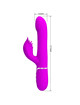 pretty love - vibrador rabbit perlas violeta