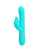 pretty love - vibrador rabbit perlas verde agua