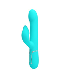 pretty love - vibrador rabbit perlas verde agua