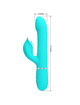 pretty love - rabbit vibrator pearls aqua green D-238769