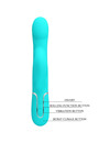Vibrador Rabbit Pretty Love Pearls Turquesa,D-238769