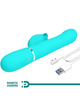 pretty love - rabbit vibrator pearls aqua green D-238769