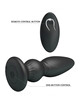 mr play - vibrador potente control remoto anal plug negro