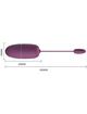pretty love - nymph huevo vibrador controlado por app lila