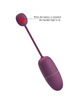 pretty love - nymph huevo vibrador controlado por app lila