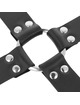 darkness - leather handcuffs for foot and hands black D-221254