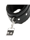 darkness - leather handcuffs for foot and hands black D-221254