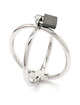 metal hard - criss cross handcuff stainless steel restraints D-224977