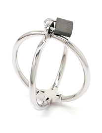 Algemas Metal Hard Criss Cross Aço Inoxidável