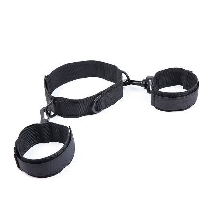 ohmama fetish - nylon handcuffs and collar D-230093