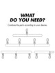 fetish submissive bondage - adjustable separator bar 4 pieces D-237013