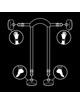 Fetish submissive - posiciÓn master con 4 esposas con forro de nopreno