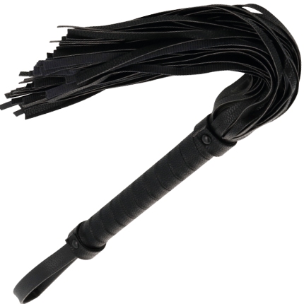 darkness - black bondage whip 42cm leather D-221217